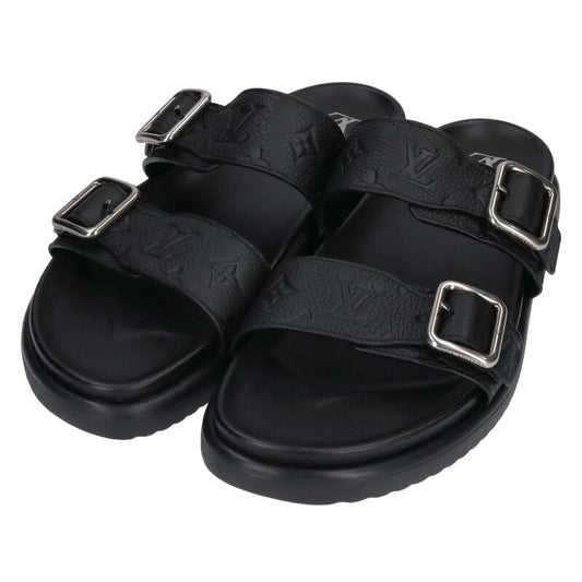 Louis Vuitton Leather Sandals Black Size 11