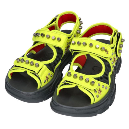 GUCCI Studded Platform Sandal Multi Size 7.5