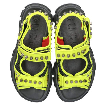 GUCCI Studded Platform Sandal Multi Size 7.5