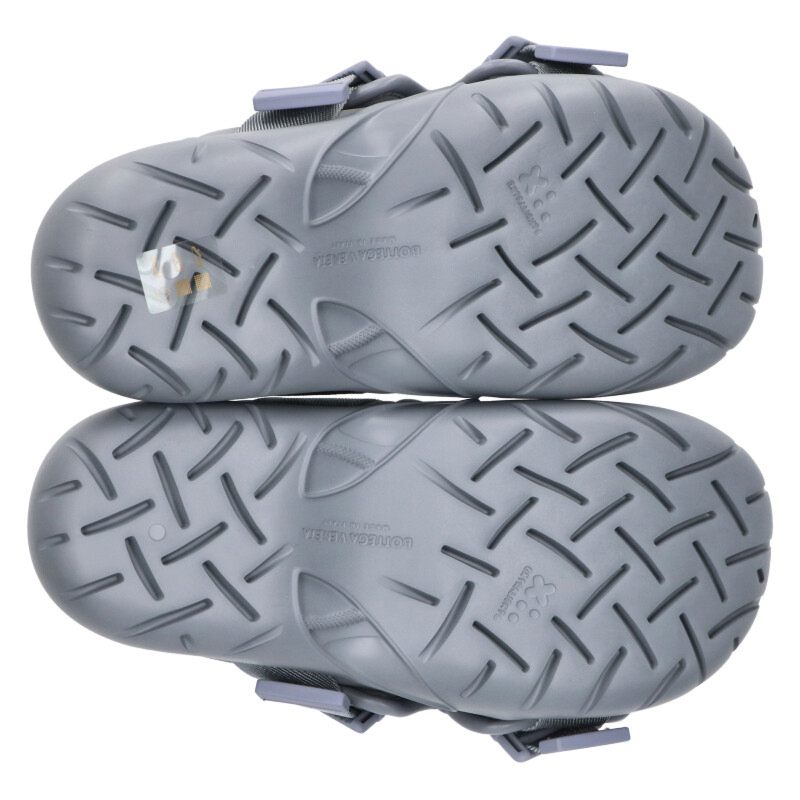 BOTTEGA VENETA SNAP SLIDE Cross Buckle Gray Size 7.5