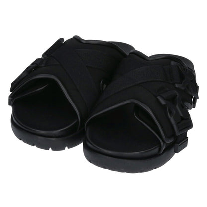 BOTTEGA VENETA SNAP SLIDE Cross Buckle Black Size 11.5