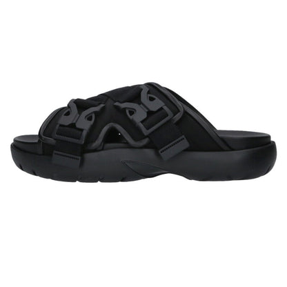 BOTTEGA VENETA SNAP SLIDE Cross Buckle Black Size 11.5
