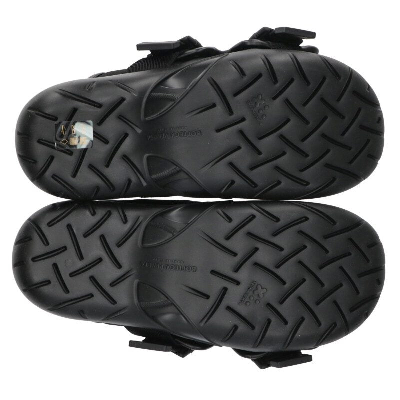 BOTTEGA VENETA SNAP SLIDE Cross Buckle Black Size 11.5