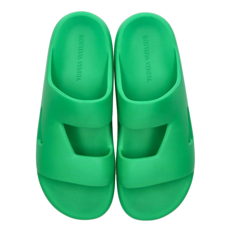 BOTTEGA VENETA Band Rubber Slide Sandals Green Size 12