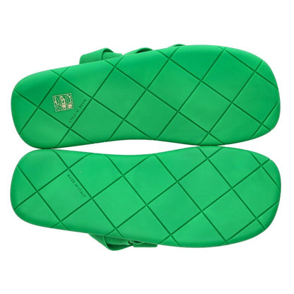 BOTTEGA VENETA Plat Slide Sandals Green Size 11.5
