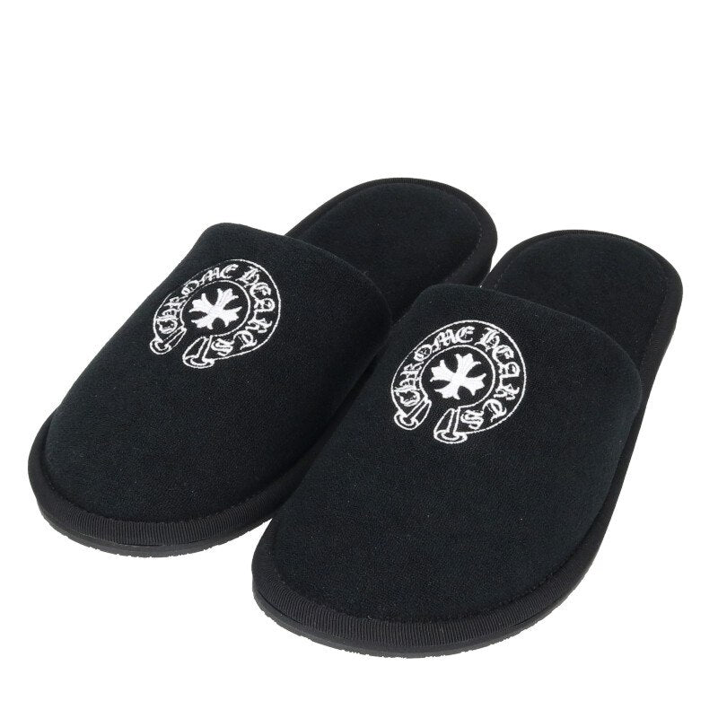 Chrome Hearts HOTEL SLIPPER Horseshoe Embroidery Size 8