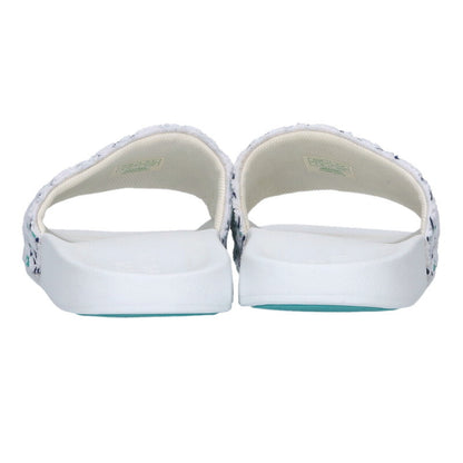 CASABLANCA Logo Embroidery Sandals White Size 8.5