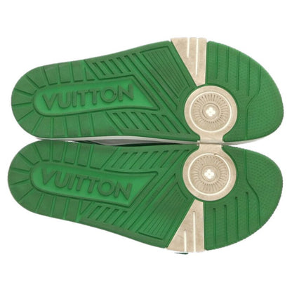 Louis Vuitton LV Logo Sandals Green x White Size 8