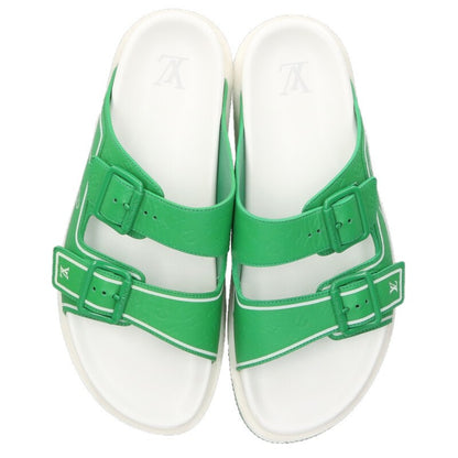 Louis Vuitton LV Logo Sandals Green x White Size 8