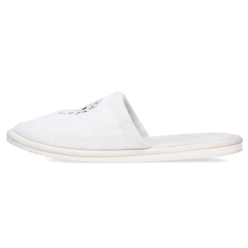 Chrome Hearts Horseshoe Embroidered Sandals White x Black Size S
