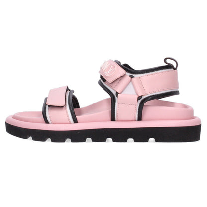Louis Vuitton Logo Sandals Pink x Black Size 38