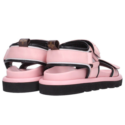 Louis Vuitton Logo Sandals Pink x Black Size 38