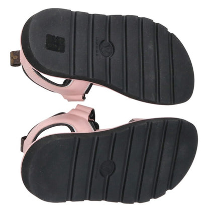 Louis Vuitton Logo Sandals Pink x Black Size 38