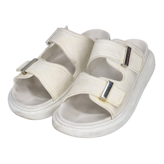 Alexander McQueen Hybrid Rubber Slide Sandals White Size 8.5
