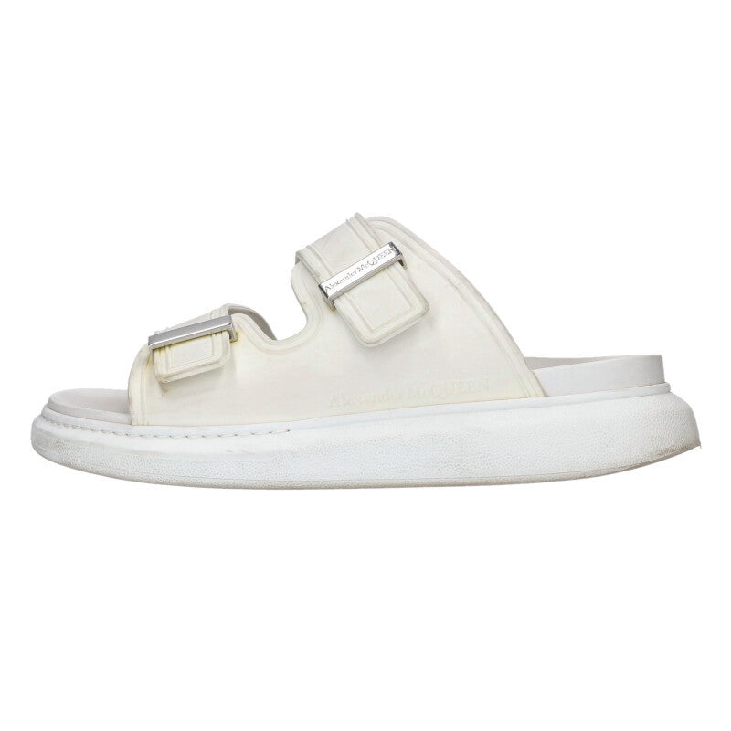 Alexander McQueen Hybrid Rubber Slide Sandals White Size 8.5
