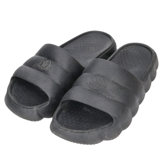 MONCLER Lilo Rubber Slide Sandals Black Size 10.5