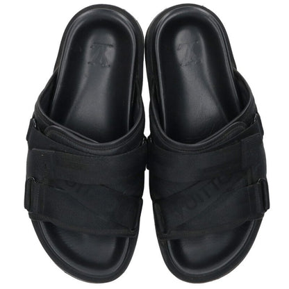 LOUISVUITTON Black Velcro Sandals Size 7