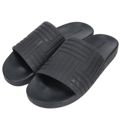 BOTTEGA VENETA Rubber Sandals Black Size 10.5