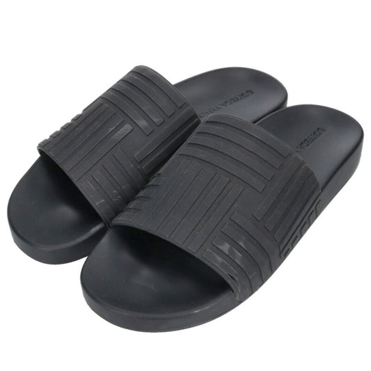 BOTTEGA VENETA Rubber Sandals Black Size 10.5