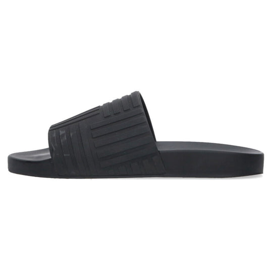 BOTTEGA VENETA Rubber Sandals Black Size 10.5