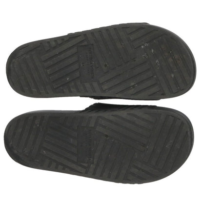 BOTTEGA VENETA Rubber Sandals Black Size 10.5