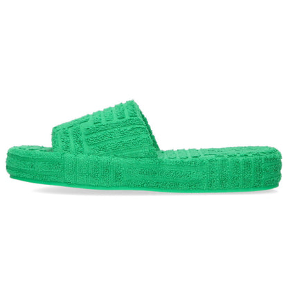 BOTTEGA VENETA Resort Sponge Slide Sandals Green Size 6.5