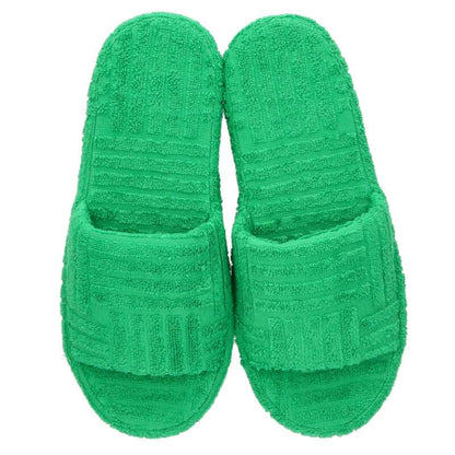 BOTTEGA VENETA Resort Sponge Slide Sandals Green Size 6.5