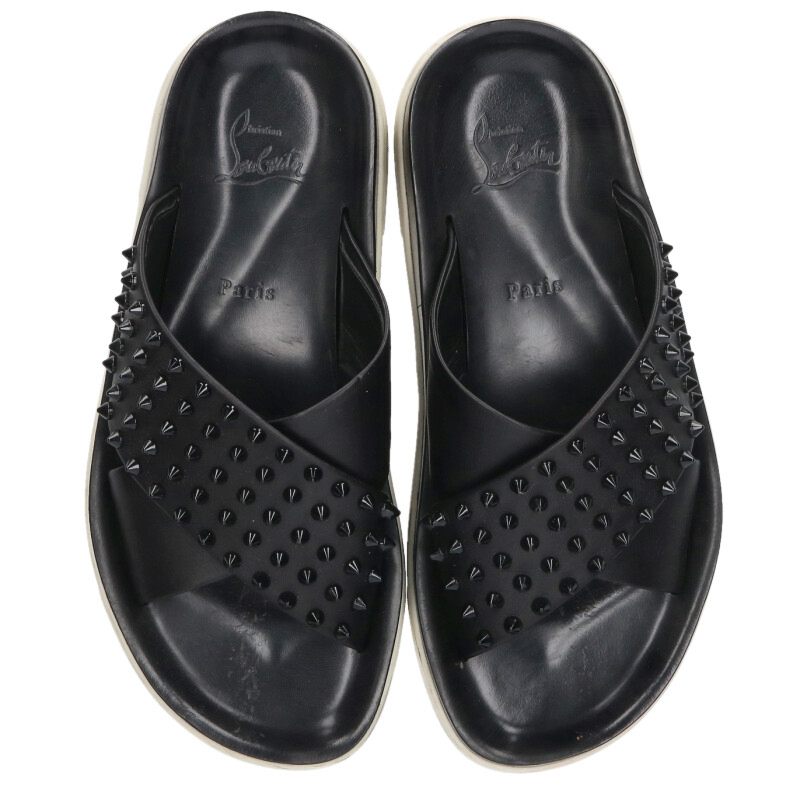 Christian Louboutin Cross Strap Studded Sandals Size 6.5