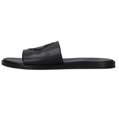 Chrome Hearts CH Plus Patch Leather Slide Sandal Size 7.5