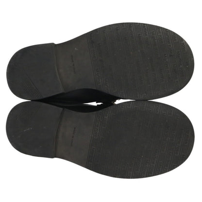 MARTIN ROSE Chain Leather Mule Sandals Black Size 7.5