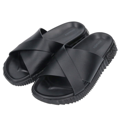 HERMES Infra Sandals Black Size 7.5