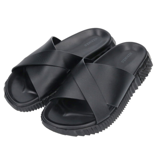 HERMES Infra Sandals Black Size 7.5