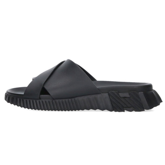 HERMES Infra Sandals Black Size 7.5