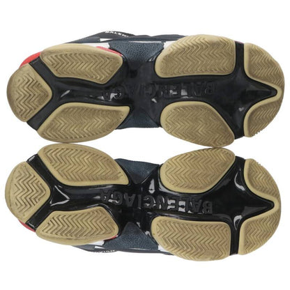 BALENCIAGA TRIPLE S Sandal Black/Red Size 8.5