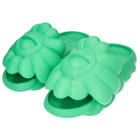 MURAKAMITAKASHI Ohana Full-Boom Flower Sandals Green Size 10