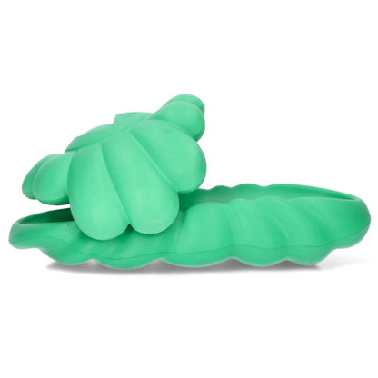 MURAKAMITAKASHI Ohana Full-Boom Flower Sandals Green Size 10