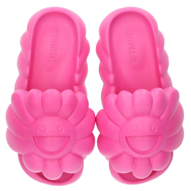 MURAKAMITAKASHI Ohana Full-Boom Flower Sandals Pink Size 10