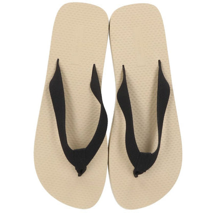 THEROW Dune Classic Rubber Sandals Beige Black Size 7.5
