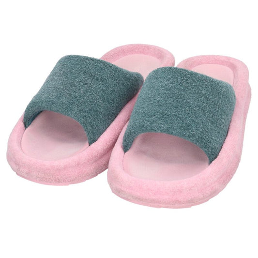 SKYLRK Chunky Slide Sandals Pink Green Size 11