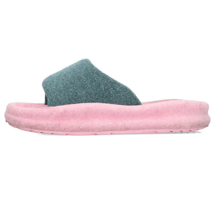 SKYLRK Chunky Slide Sandals Pink Green Size 11