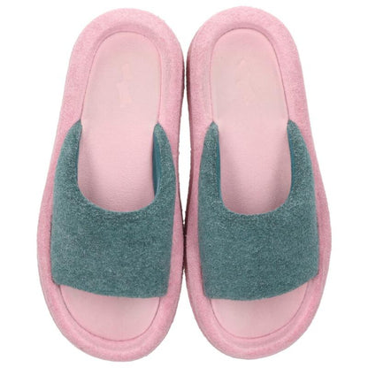 SKYLRK Chunky Slide Sandals Pink Green Size 11
