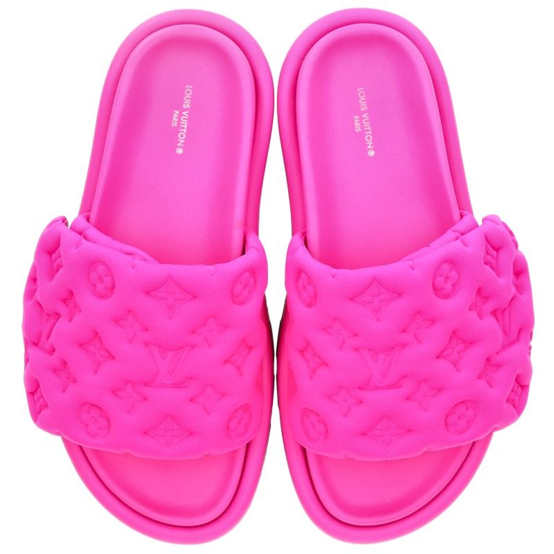 LOUISVUITTON Pool Pillow Monogram Sandals Pink Size EU 40