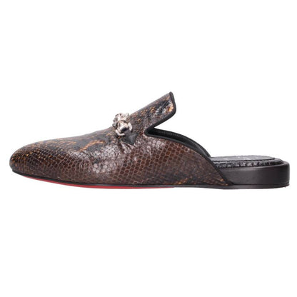 Christian Louboutin Python Pattern Sandals Brown Size 9.5
