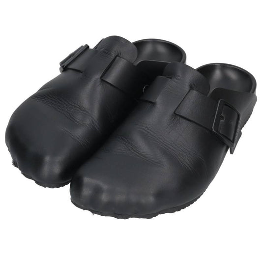 BALENCIAGA Sunday Mule Leather Sandals Black Size 9.5
