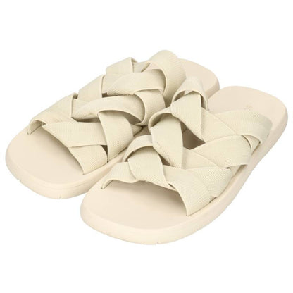 BOTTEGA VENETA Intrecciato Flat Sandals White Size EU 40