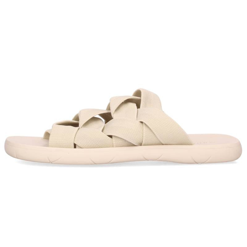 BOTTEGA VENETA Intrecciato Flat Sandals White Size EU 40
