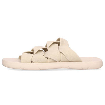BOTTEGA VENETA Intrecciato Flat Sandals White Size EU 40