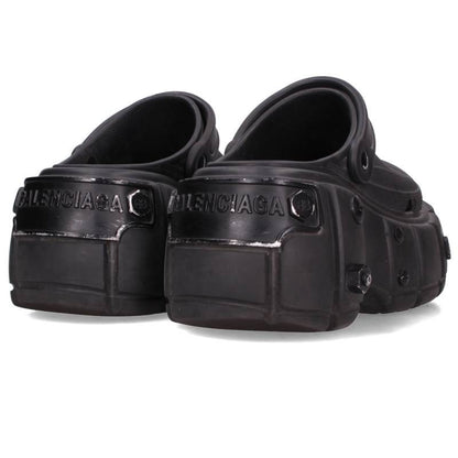 BALENCIAGA Hard Crocs Sandals Black Size EU 42