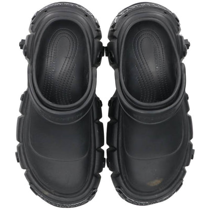 BALENCIAGA Hard Crocs Sandals Black Size EU 42