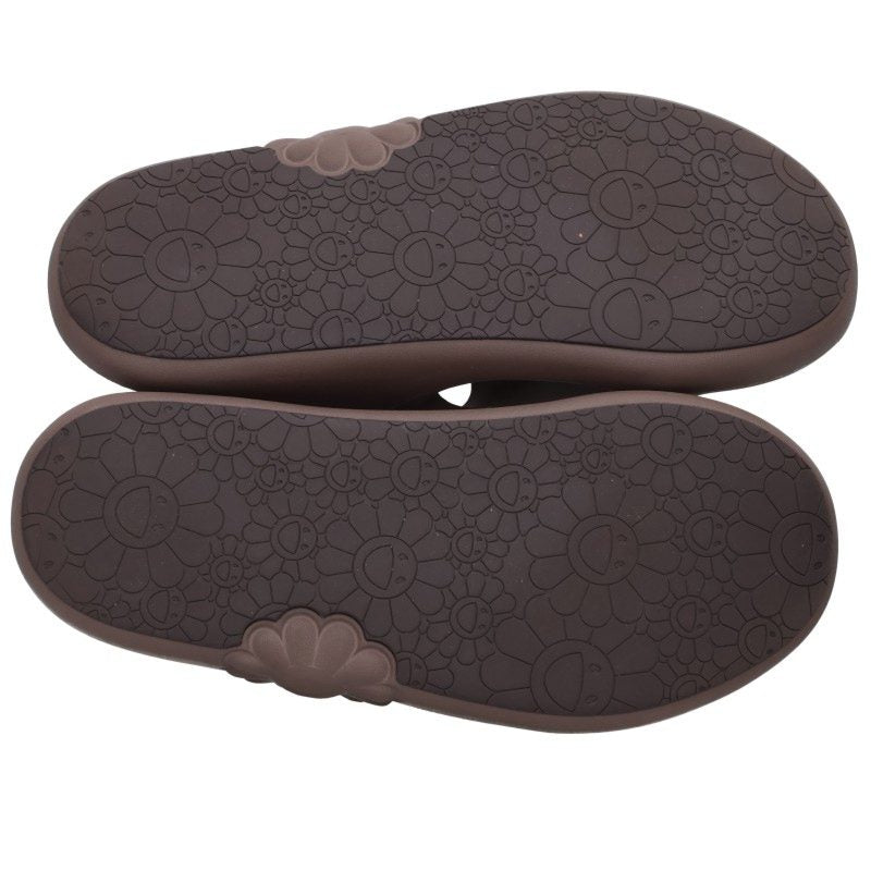 TAKASHI MURAKAMI KAIKAI KIKI Ohana Sandals Brown Size 10US